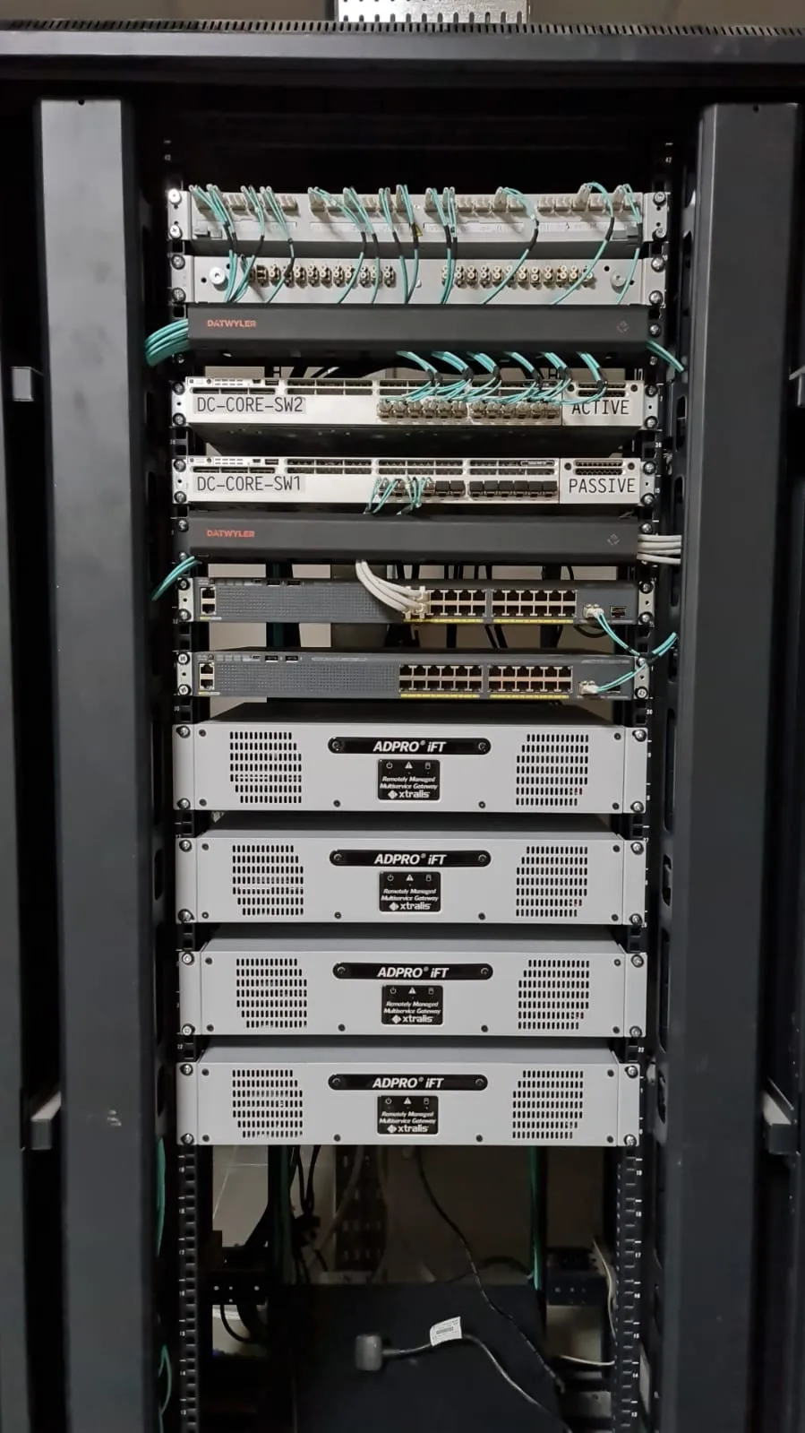 Honeywell PA system integration datacenter network rack infrastructure combined voice evacuation IT networking unified cabinet design Lahore Pakistan
